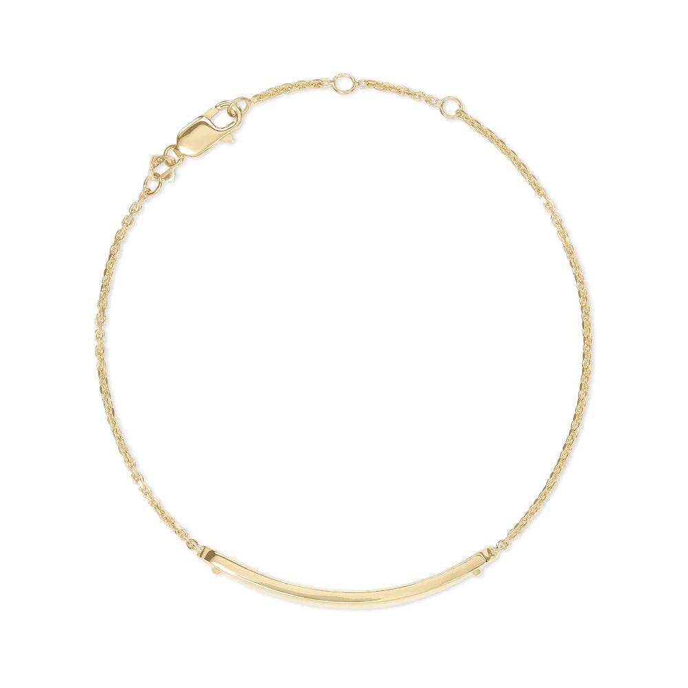 Mattie Bar Delicate Bracelet in 18k Gold Vermeil