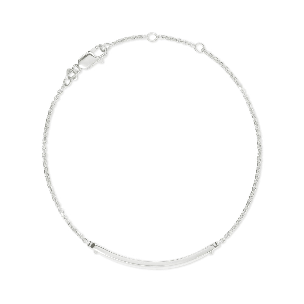 Mattie Bar Delicate Bracelet in Sterling Silver