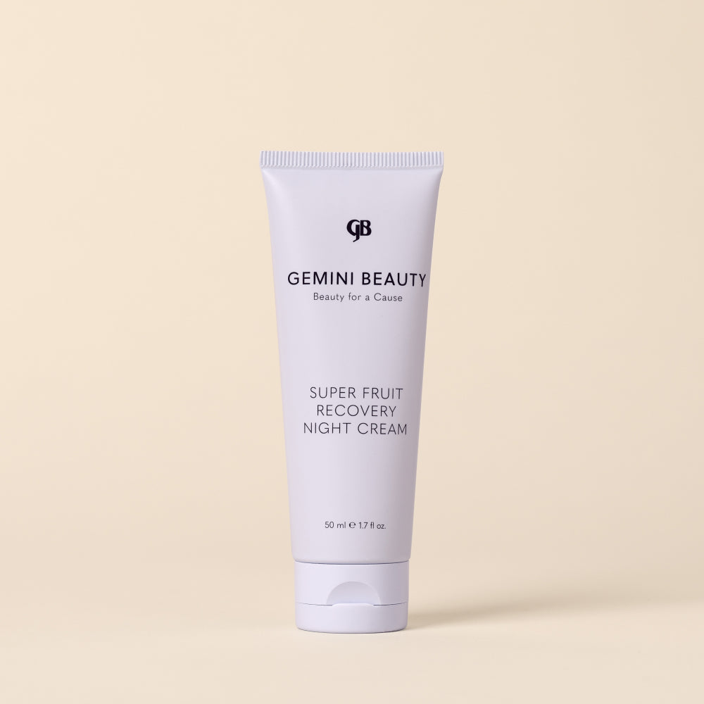 super fruit recovery night cream - product on background