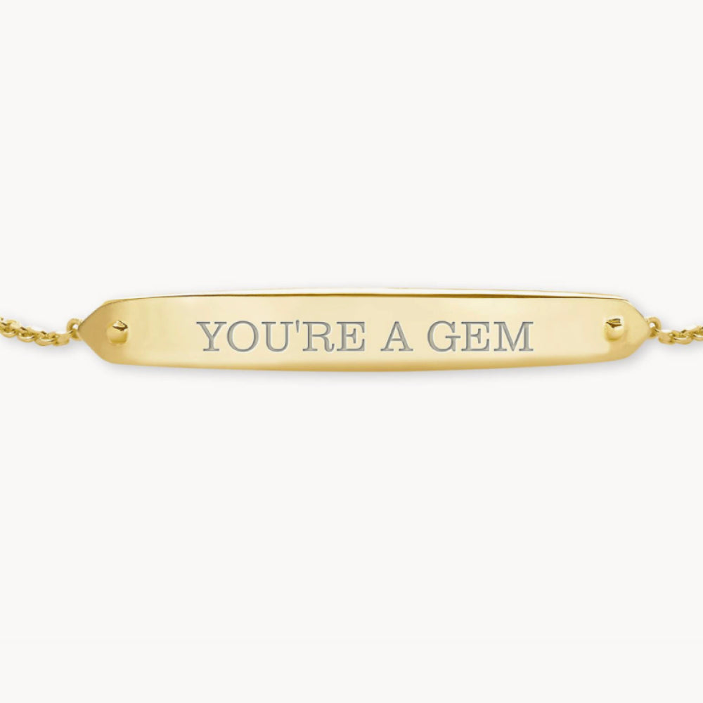 Mattie Bar Delicate Bracelet in 18k Gold Vermeil