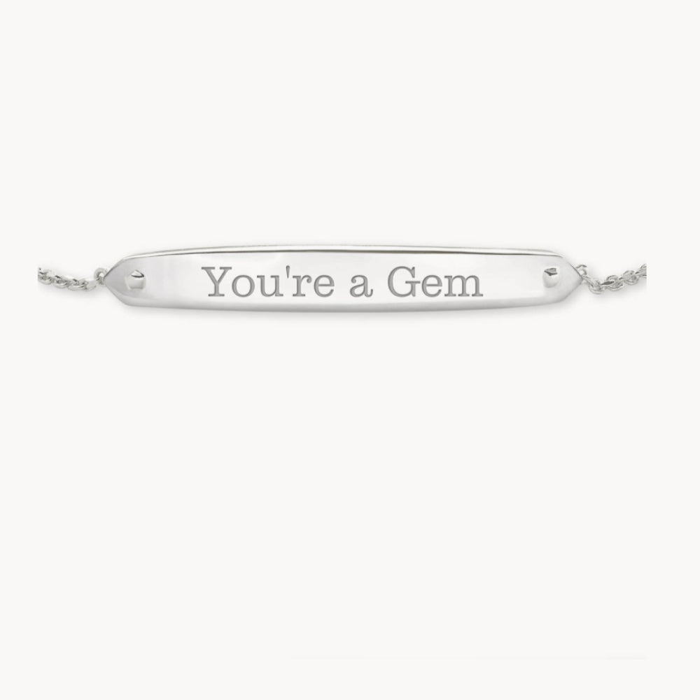 Mattie Bar Delicate Bracelet in Sterling Silver
